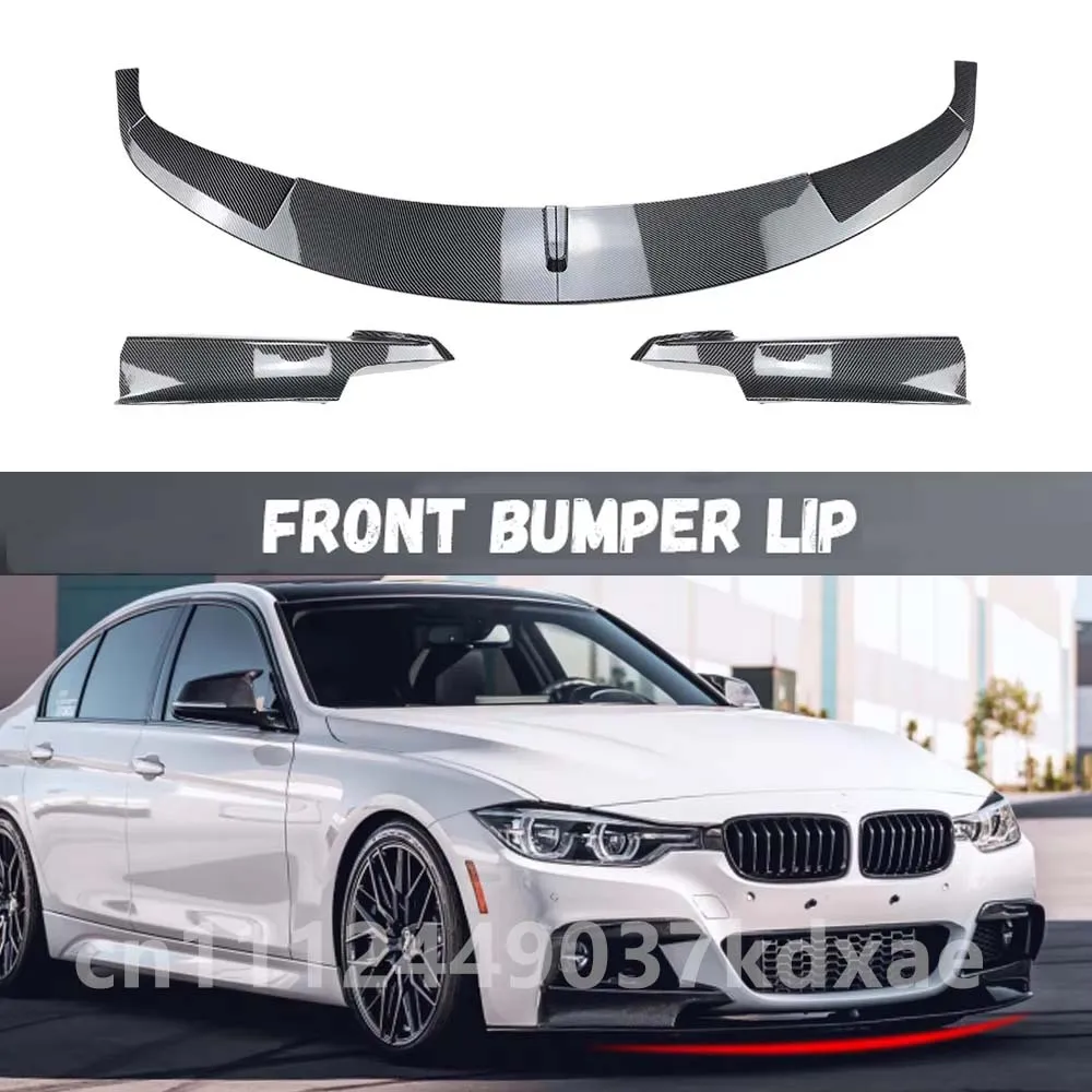 Pour BMW Série 3 F30 F31 320i 328i 330i 335i M-Sport 2013-2019, Diffuseur, Splitter, Pare-chocs, Kits carrosserie, Spoiler de pare-chocs avant
