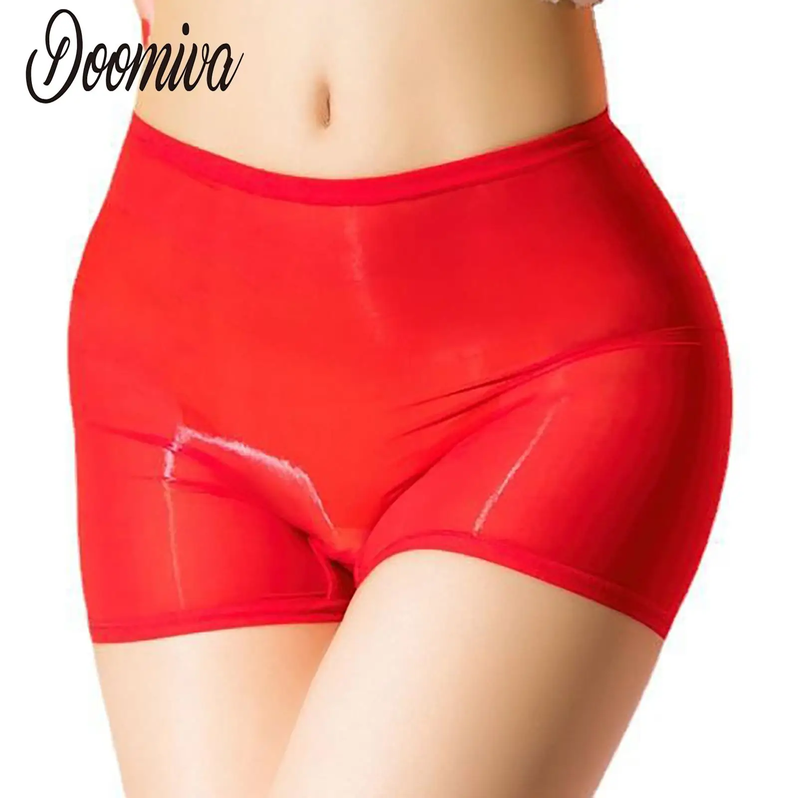 

Women's Sexy Underpants Boxer Shorts Transparent Sheer Tights Shorts Slip Sport Fitness Underwear Lingerie Stretch Thin Knickers