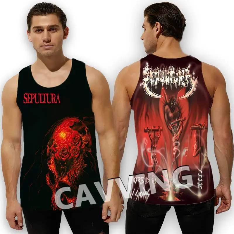 CAVVING 3D Printed  SEPULTURA  Tank Tops Harajuku Vest  Summer Undershirt Shirts Streetwear for Men/women