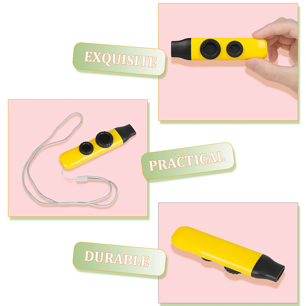 

1Set Kazoo Small Portable Musical Instrument with Membranes Beginner Friendly Preschool Kids Musical Instrument Guitar Partner