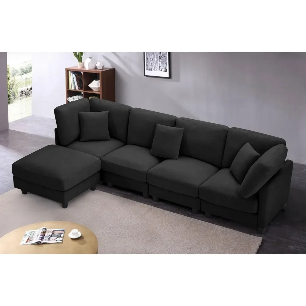 

#For 116.14'' Oversized 7 Seater Sectional Sofa, Convertible Sleeper, U Shaped Corner Couch