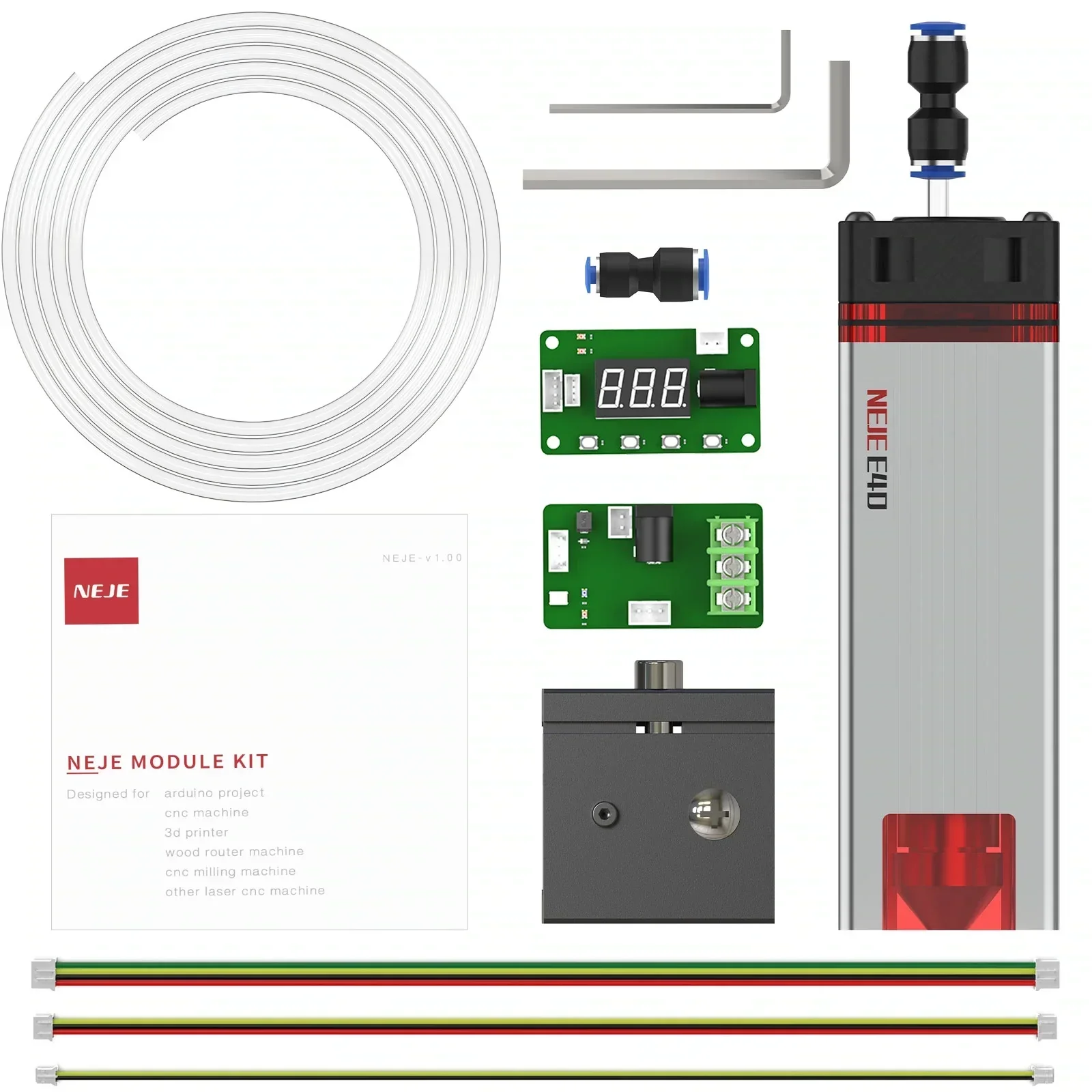 Factory Direct Supply NEJE 11W-Output E40 Professional Cutting Laser Module Kit Fixed Focus 450nm Diode Engraving Machine Head