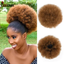 Cheap Afro Puff 8Inch Extra Large Ponytail Synthetic Afro Bun Hairpiece Afro Puff Drawstring Ponytail Extension For Black Women