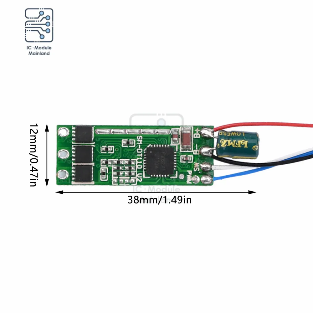 2S 7-15A Miniature Brushless Motor Driver Board Aeromodelling Brushless Electric Regulator Motor Driver 4-wire Module