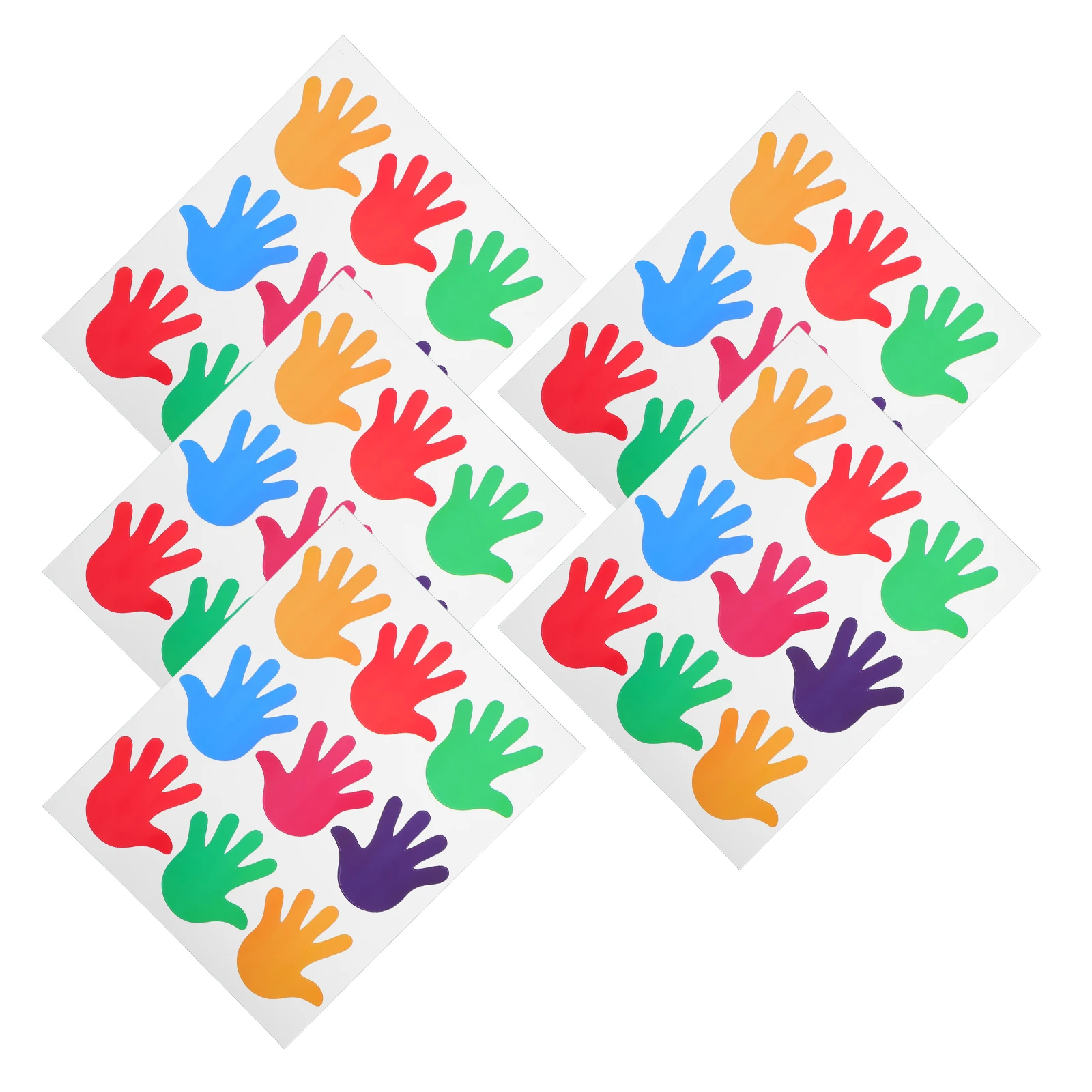 

45pcs Floor Stickers Waterproof Bedroom Living Room Decor Removable Hand Print Wall Decals Shower Tub Stickers