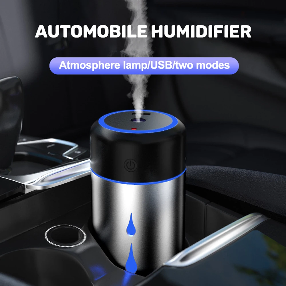 

285ML Automobile Air Humidifier Multi-Function High-Capacity Air Spray Essence Perfume USB Powered Low Decibel Mute Humidifier