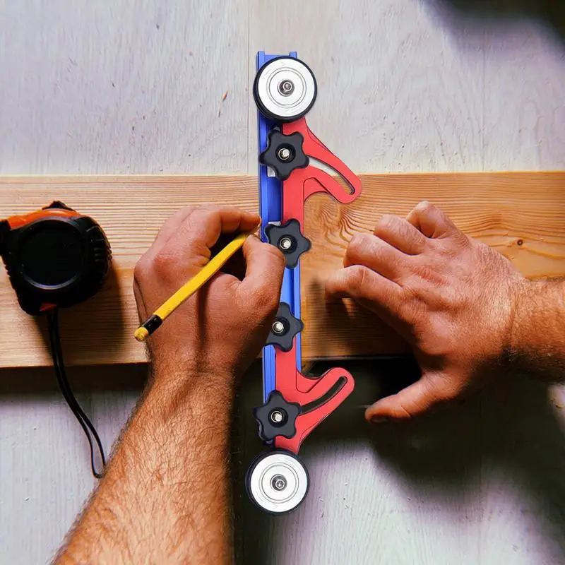 Chargeur à rouleaux à roulement pour table de travail de calcul, roue de pression de scie, alliage d'infraction d'outil, chargeur unidirectionnel pour pièces de scie à table, 1 paire