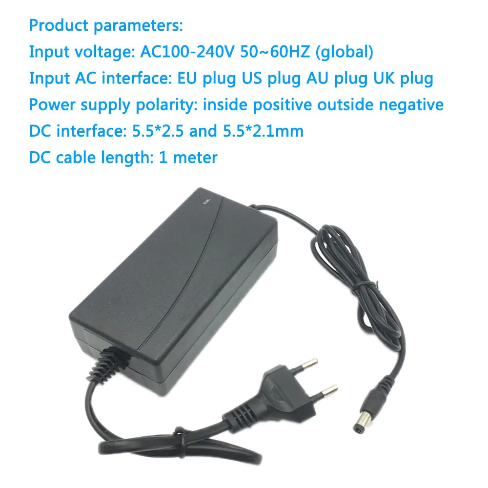 DC 26V Adapter Power Supply AC 100V-240V 2A Charger Converter Adaptor For LED Strips Light CCTV Lamp