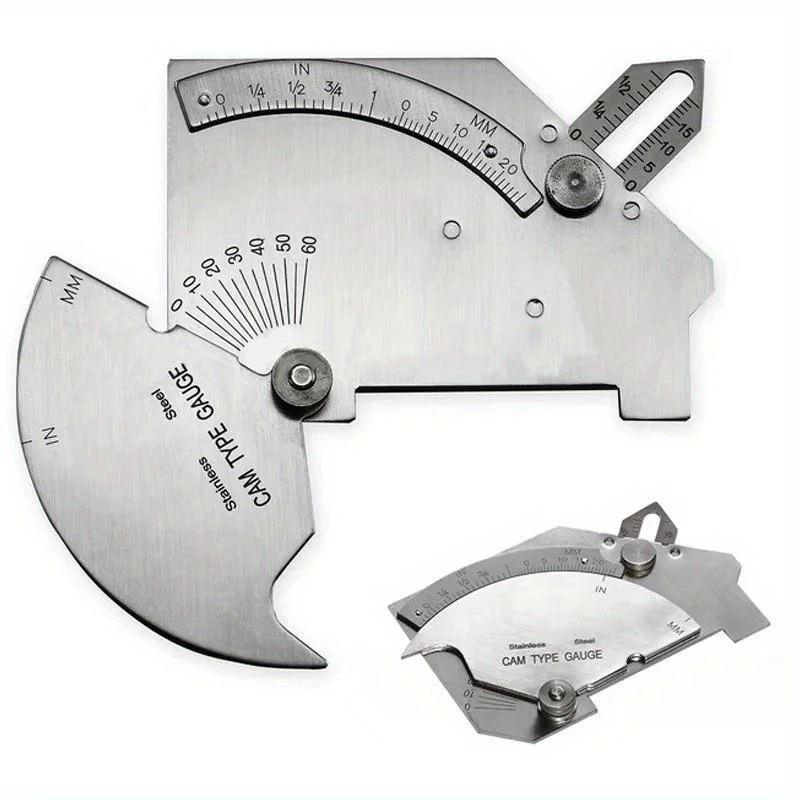 1PC MG-8 Bridge Cam Welding Gauge Stainless Steel Cam Type Gauge Welding Gauge Test Ulnar Welder Inspection Gauge