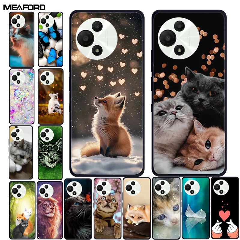 Para TCL 60 SE Nxtpaper 5G funda 2025 lindo gato de dibujos animados suave TPU parachoques para TCL 60 SE Nxtpaper 5G Fundas cubierta de teléfono Capa T521K