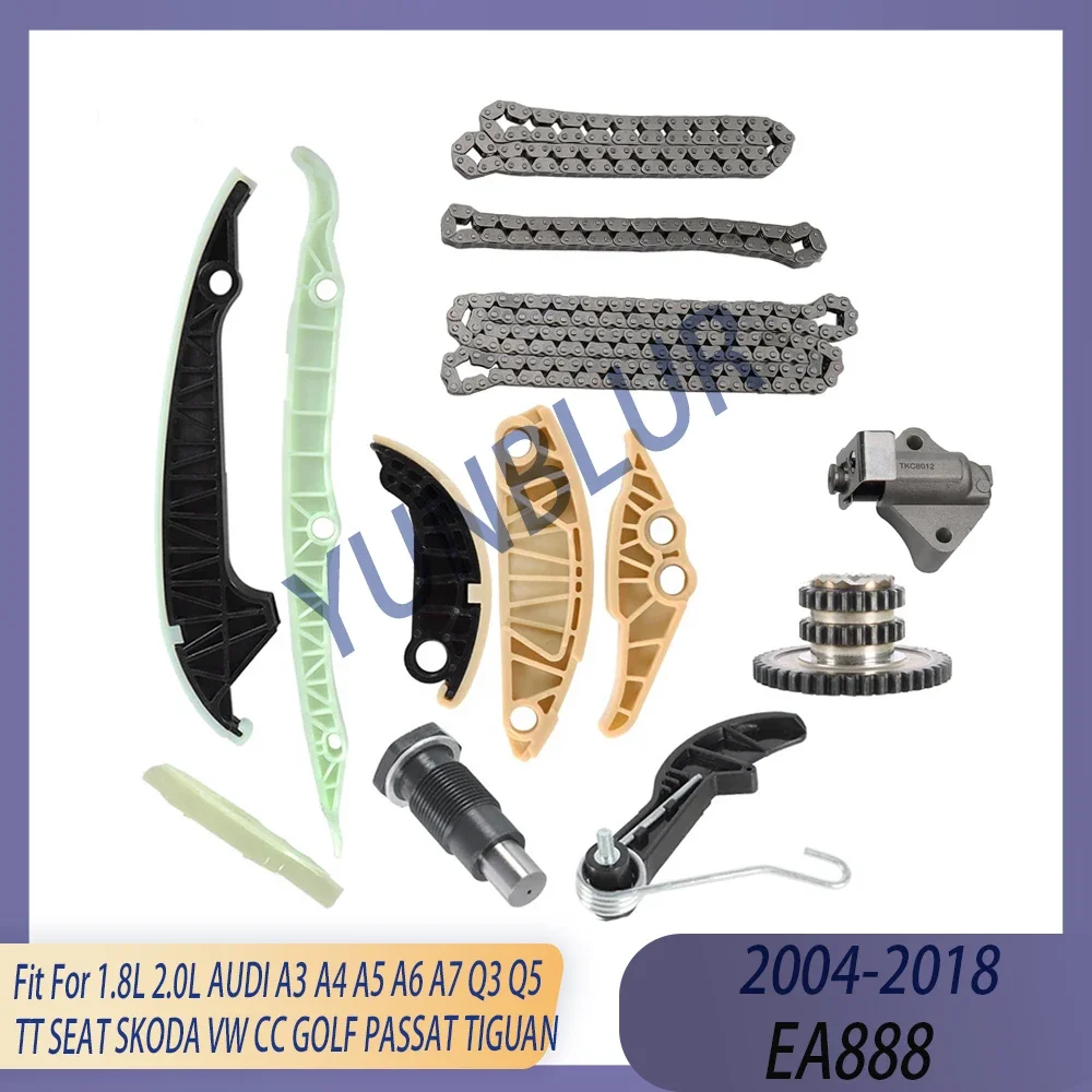 Engine 0.5 Piston Rebuild Kit Fit 2.0 L GAS EA888 Ⅲ 04-18 For AUDI A3 A4 A5 A6 Q3 Q5 TT SEAT SKODA OCTAVIA VW GOLF PASSAT TIGUAN