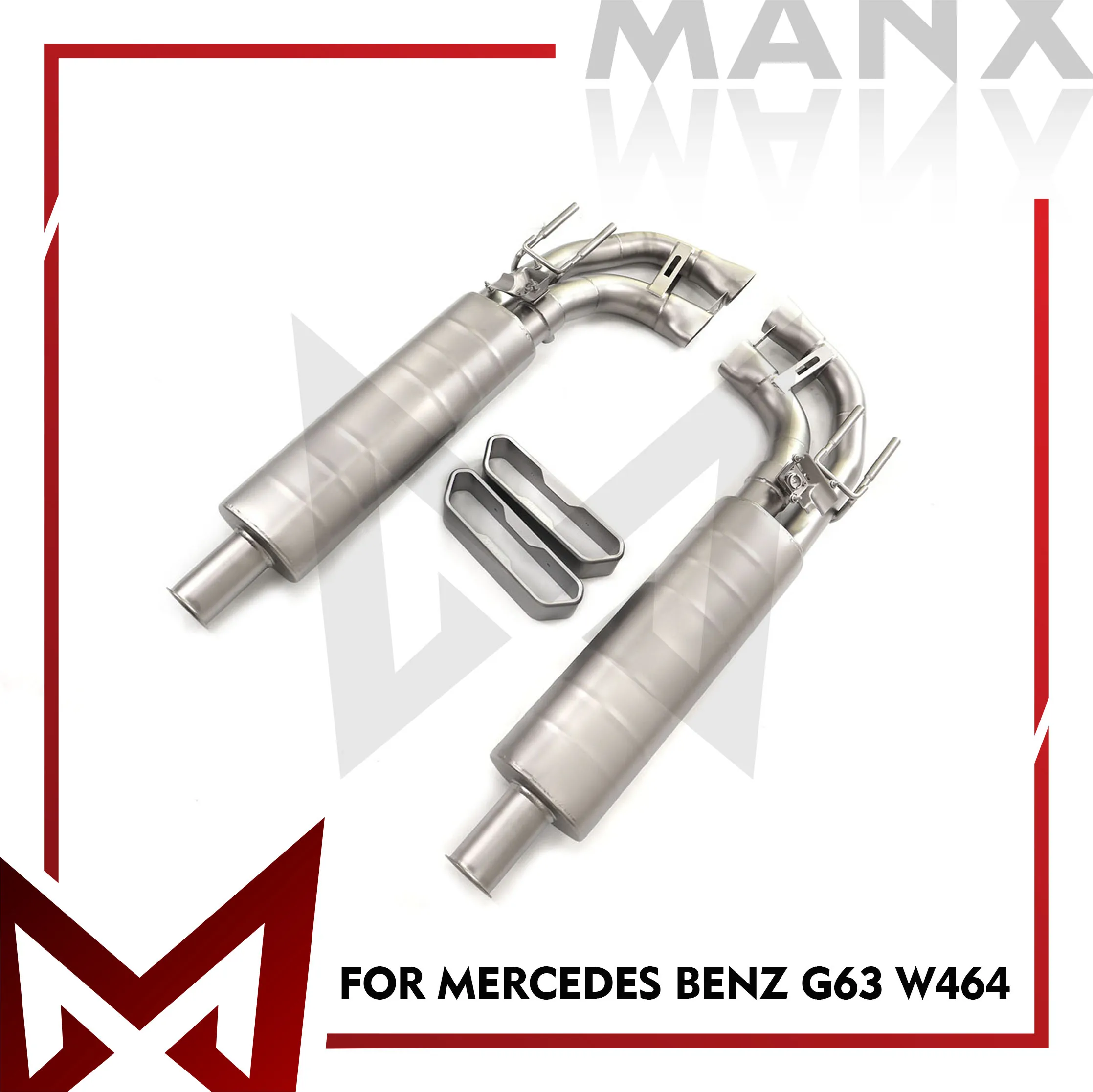 

MANX Stainless Steel Catback Suitable For Mercedes Benz G63 W464 High Flow Performance Car Exhaust System Muffler With Valve