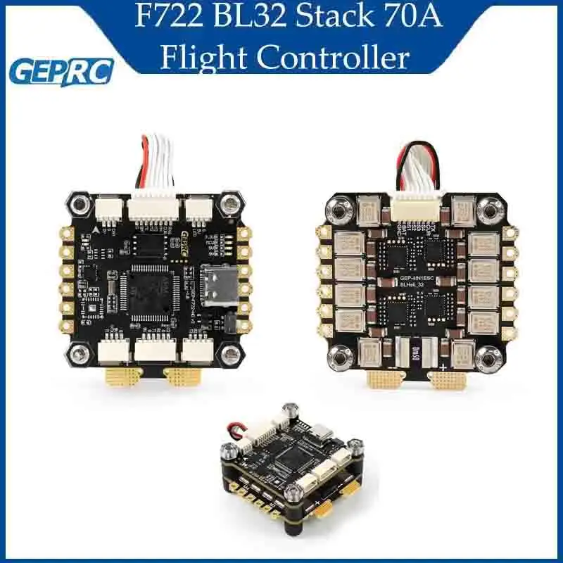 

Воздушный блок GEPRC Connect 3-6S LiPo 9V2.5A 5V3A BEC FPV 70A Контроллер полета TAKER F722 BL32 Стек Аксессуары RC