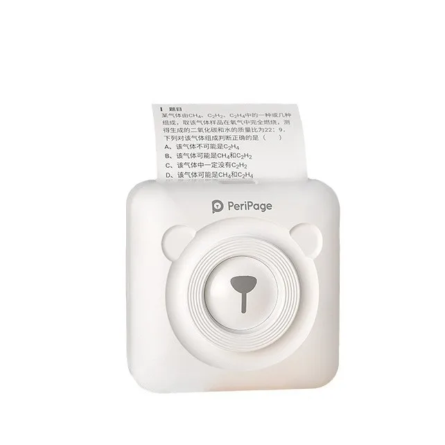 A6 아이리 베어 SD 잘못된 질문 완료 학생용 포켓 휴대용 모바일 블루투스 프린터 휴대용 프린터