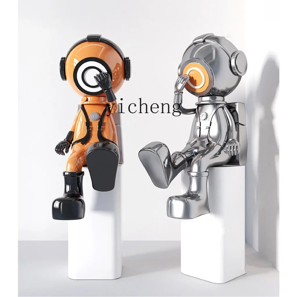 HYS cartoon floor ornament hotel shopping mall living room creative character sculpture decoration home decoration accessories