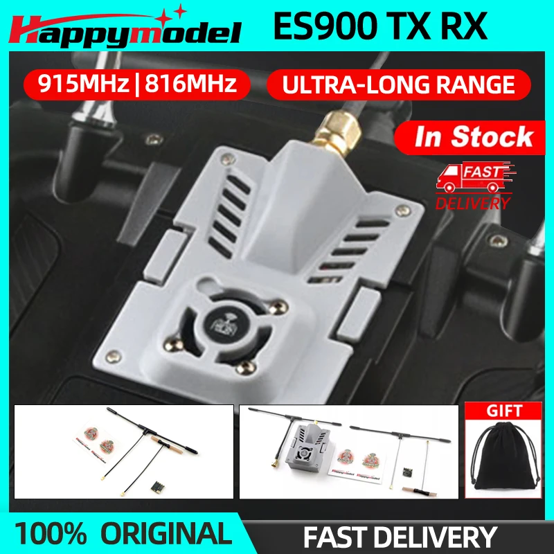 Happymodel ExpressLRS ES900TX ES900RX Module 915MHz/868MHz ELRS TX Receiver Long Range For RC FPV TX16S T12 T18 Drone Quadcopter