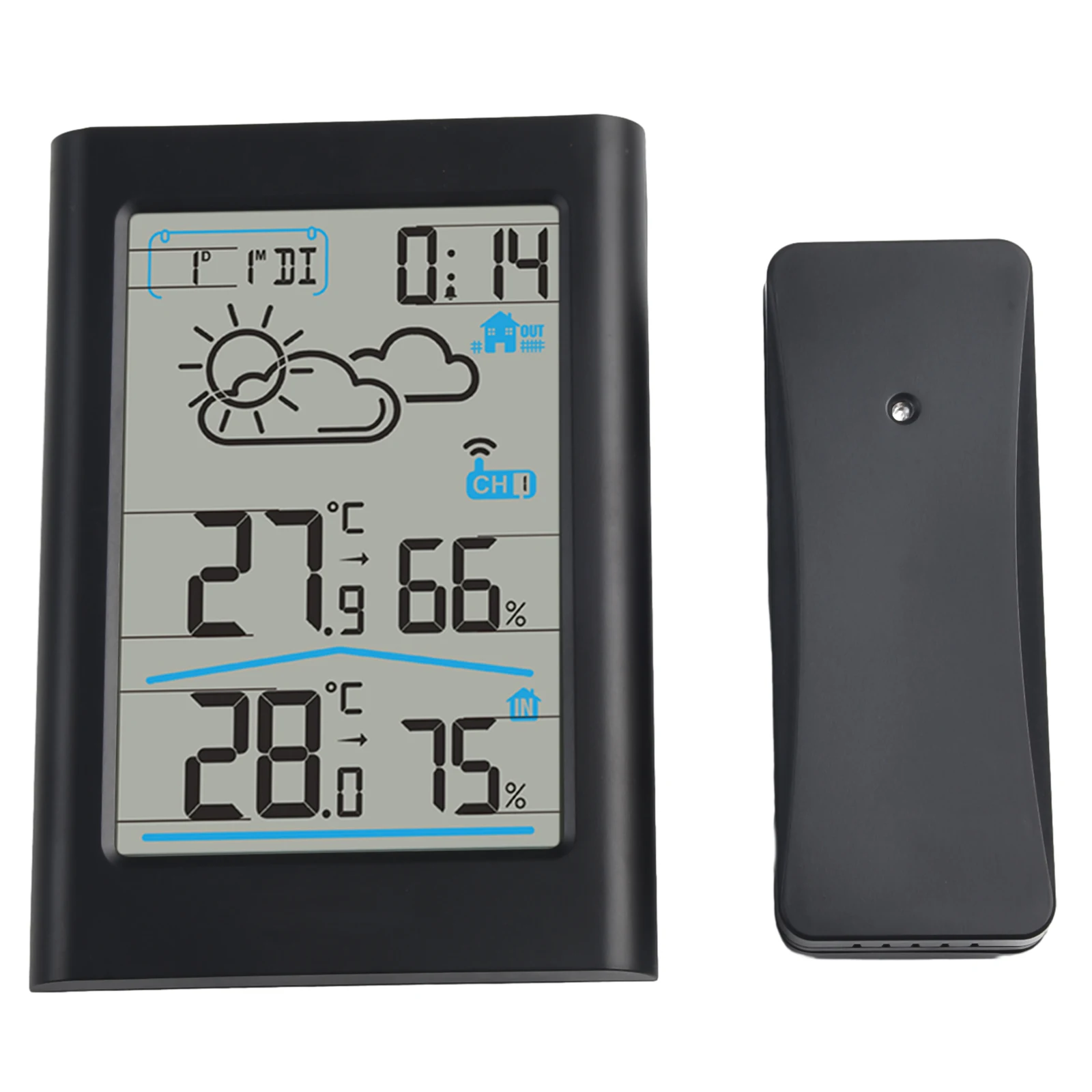 Clear and Easy to Read Display of the Digital Wireless Weather Station Indoor Outdoor Thermometer Hygrometer Sensor