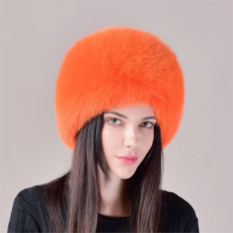 

Woolen hat for women five-tailed ear and warmth thick fur