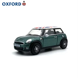 Oxford 1:76 Mini Cooper Green Diecast Simulation Model Cars Toys