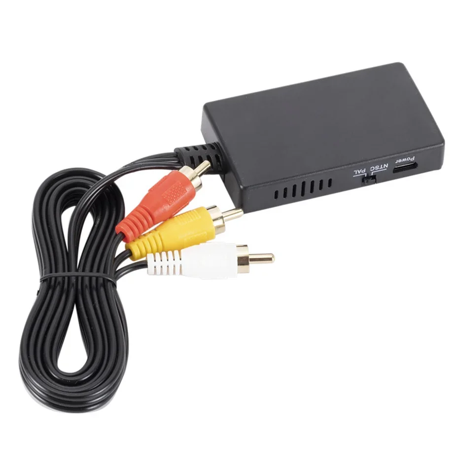 1080P HDMI-zu-AV-Konverter, HDMI-kompatibel zu RCA Composite Video Audio Adapter, unterstützt PAL/NTSC für TV Stick Android TV Box – Detail 7