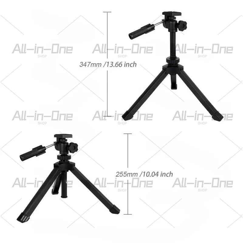 Aluminum alloy mini tripod gimbal, retractable, bracket