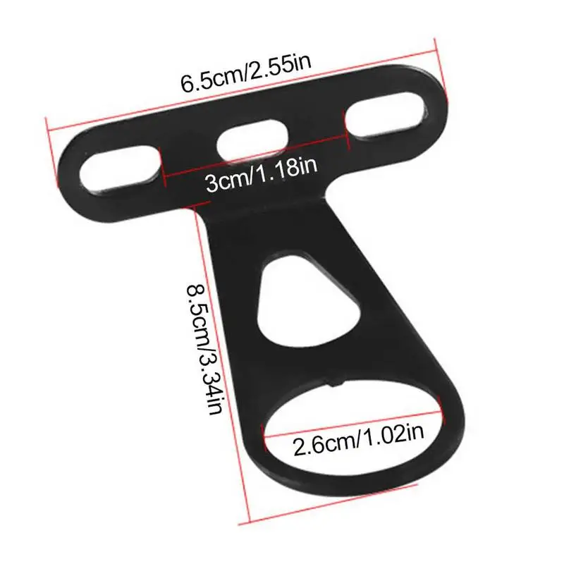 Soporte de montaje de cesta de bicicleta anticaída, piezas de posicionamiento de cesta Universal, Hardware de montaje de cesta trasera para bicicleta plegable