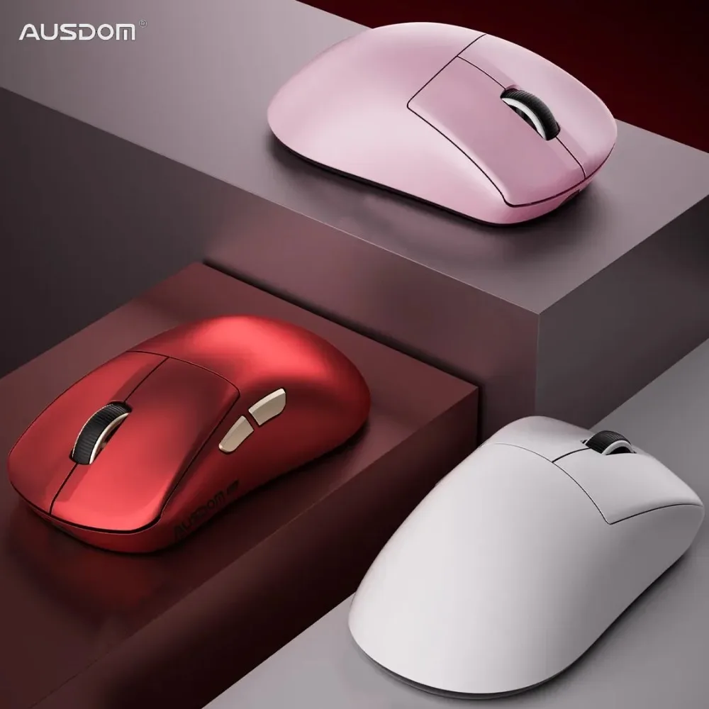 

AUSDOM G04 Pro/Ultra Mouse Tri Mode Wireless Custom E-sports Game Легкая мышь Эргономичная 8k Paw3395 Игровые аксессуары Подарок