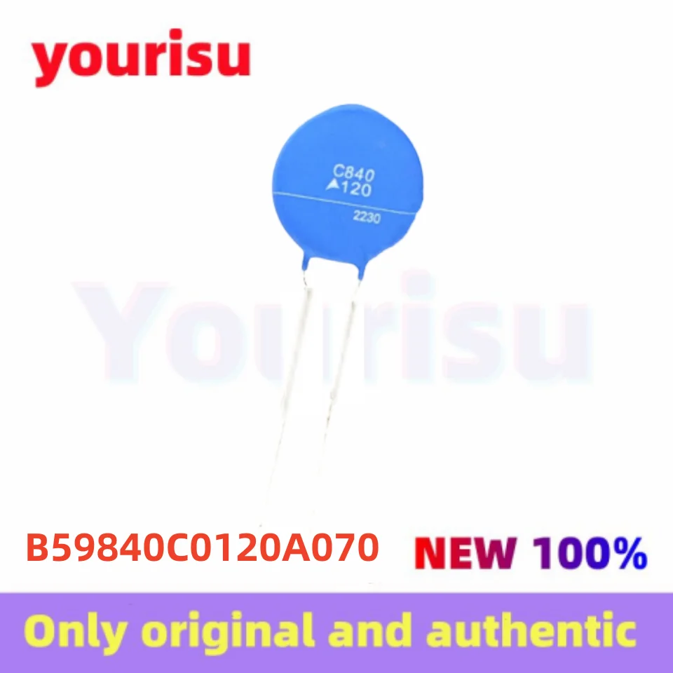 1-5Pcs/Lot Original B59840C0120A070 B59840C0120 C840 120℃ overcurrent protection PTC thermistor 17.5MM