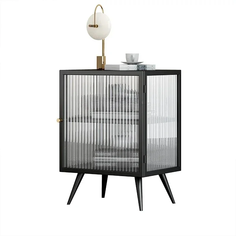 A  Simple Modern Simple Small Light Luxury Bedroom Mini Bedside Cabinet Ins Style Bedside Supporter Super Narrow
