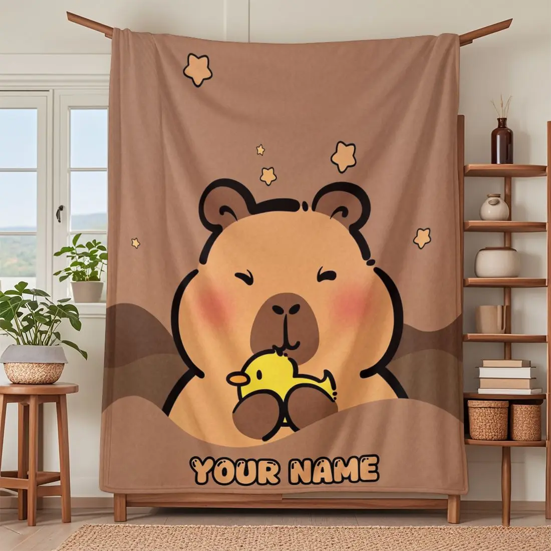 1 Piece Custom name Personalized Flannel Blanket - Ideal Gift for Christmas, Halloween, Birthdays, and Anniversaries, Soft, War