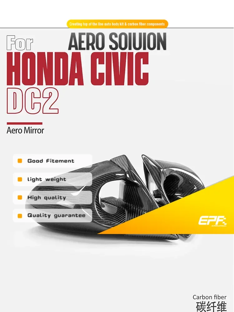 

For Honda Integra Type R DB8 4DR RHD Premium Aero Rearview Mirror Replacement Exterior Body Accessory Fitment - JDM Styling