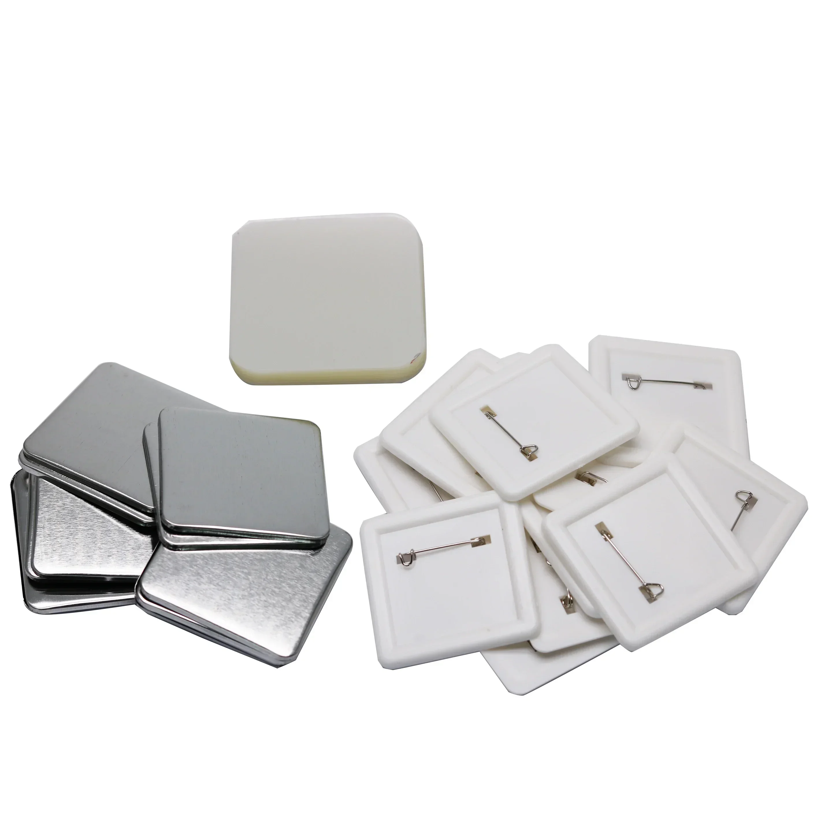 55x55mm Square Shape Button Maker Kit Machine Cutter 1000 Sets Magnet Materials Sea Shipping to Dubai