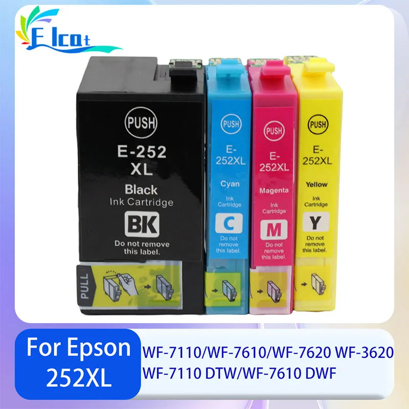 

252XL T252XL 252 XL E-252XL E252 картридж, совместимый с принтером Epson WorkForce WF-3620 3640 7110 7210 7610 7610 7620 7710 7720
