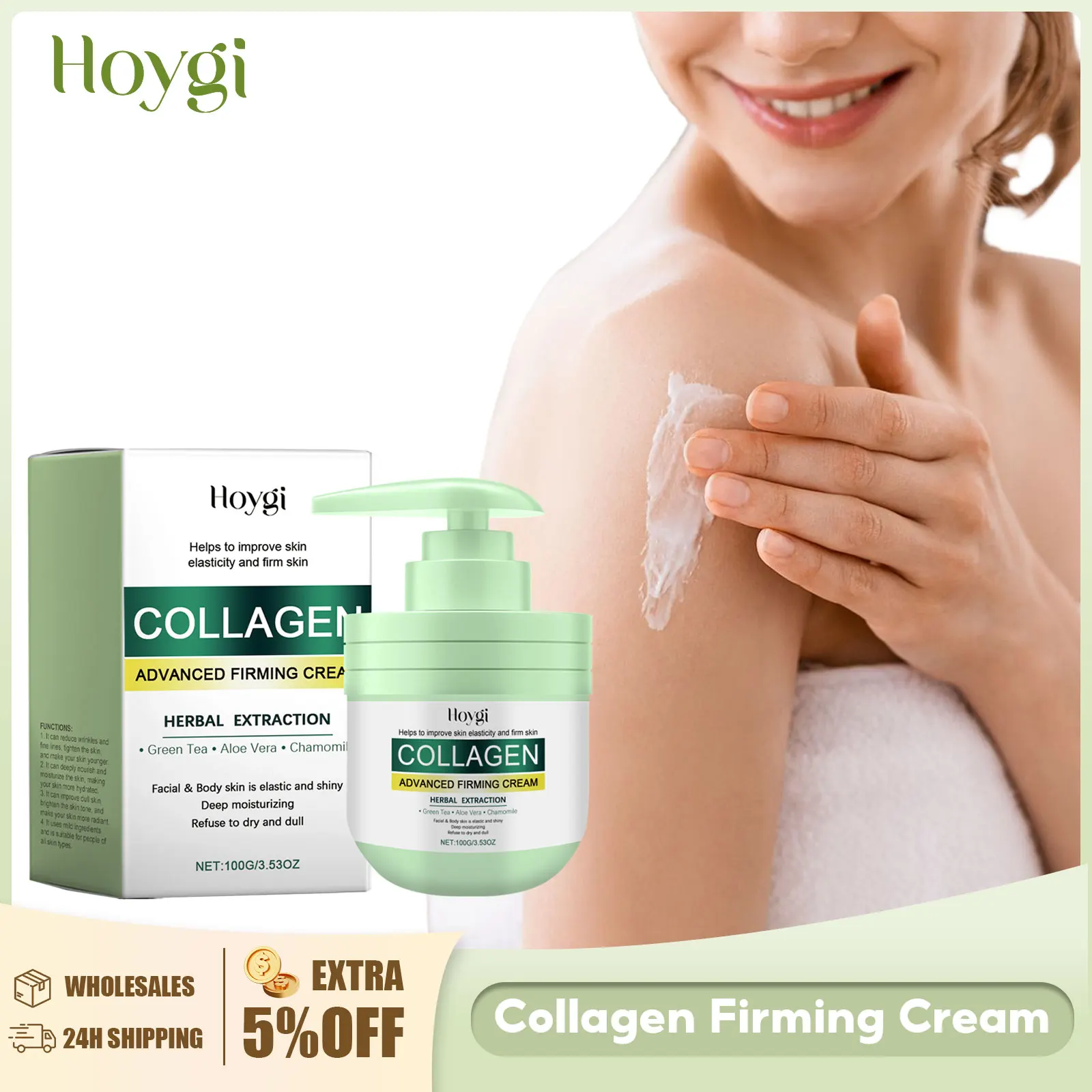 Collagen Body Cream Fade Fine Lines Increase Skin Elasticity Firming Skin Reduce Dark Spots Even Skin Tone Anti Acne Body Lotion