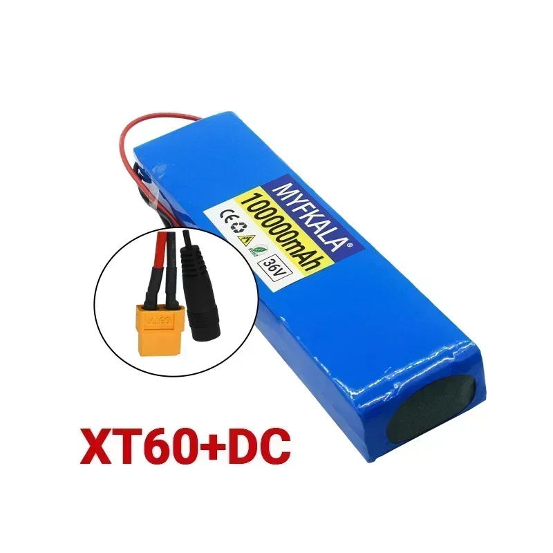 36V 100Ah 18650 Rechargeable Lithium Battery Pack 10S3P 1000W Power Modified Bicycle Scooter Electric Vehicle with BMS