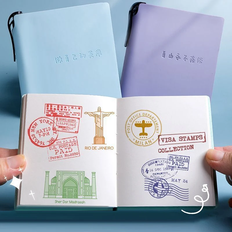 Mini Notebook High Quality Grid Page To Do List Diary Weekly Planner PU Leather Portable Agenda Book Students