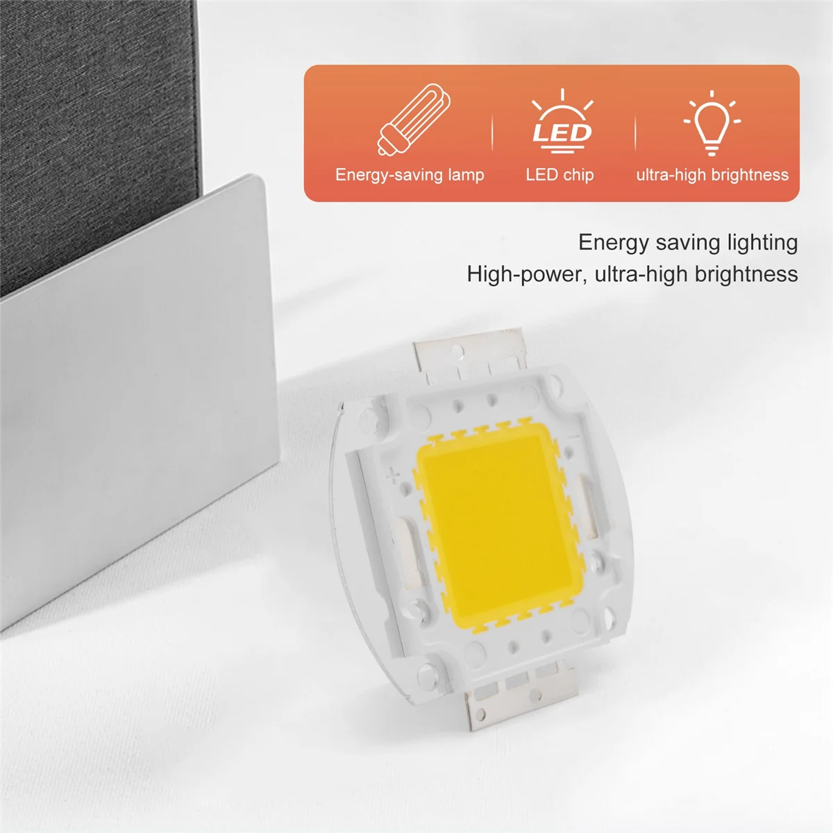 Lâmpada LED Chip de alta potência, Iluminação DIY, Branco Quente, 100W