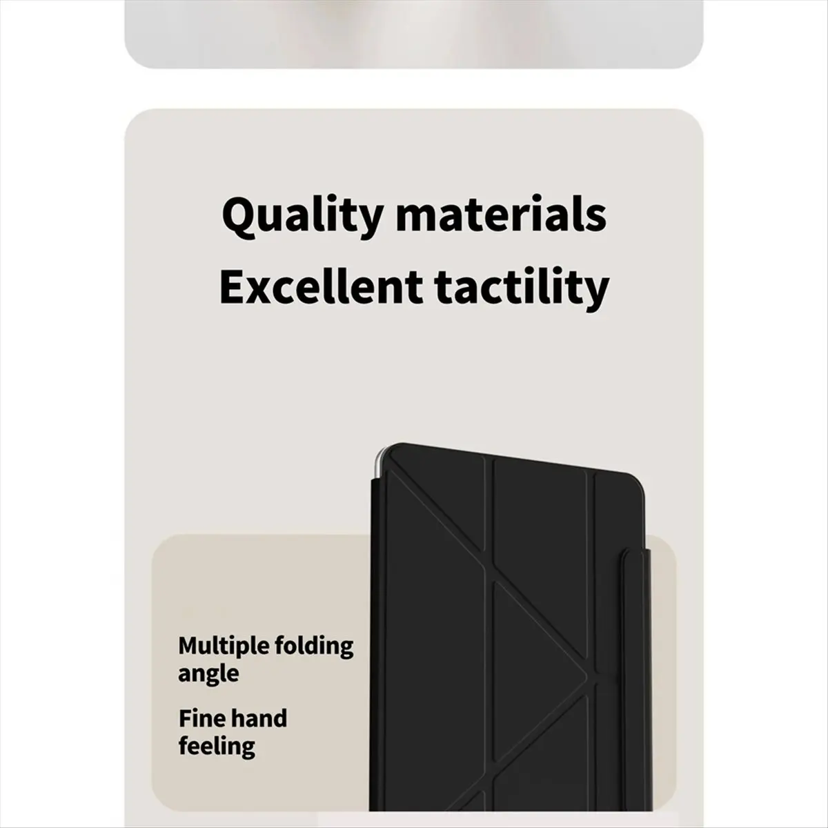 SPECIAL OFFER For Tablet Case 3+Y Folding Dual Sided Clip Air 2025 [13 Inch] Case Tablet Magnetic Grey