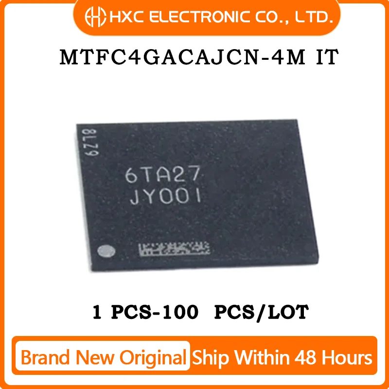 

Free Shipping 1PCS/10PCS/50PCS/100PCS MTFC4GACAJCN-4M IT BGA-153 MTFC4GACAJCN Brand New Original IC CHIP