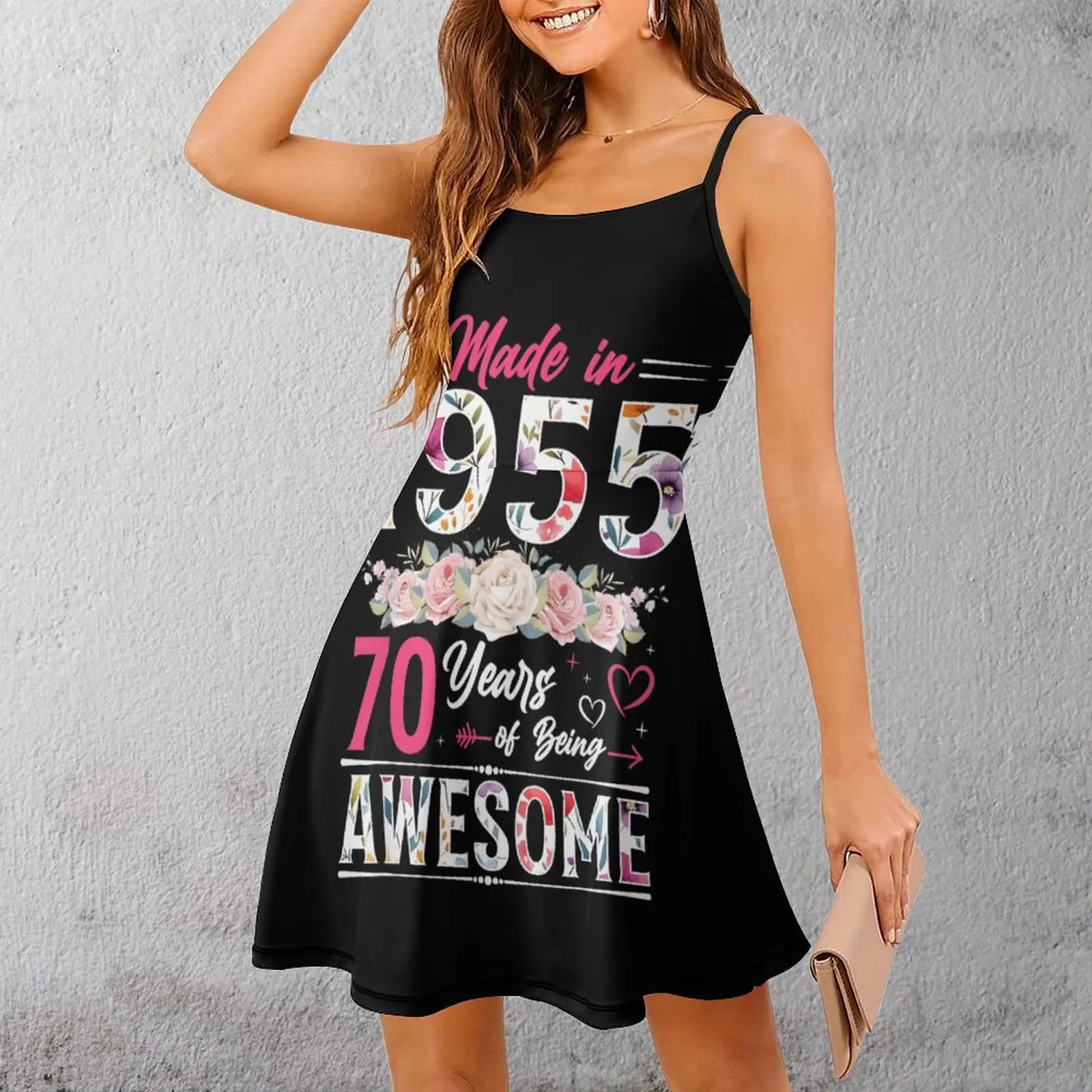 

Женское платье на бретельках с цветочным юбилейным принтом, винтажное экзотическое женское платье с графическим принтом, забавное платье на подтяжках для отпуска