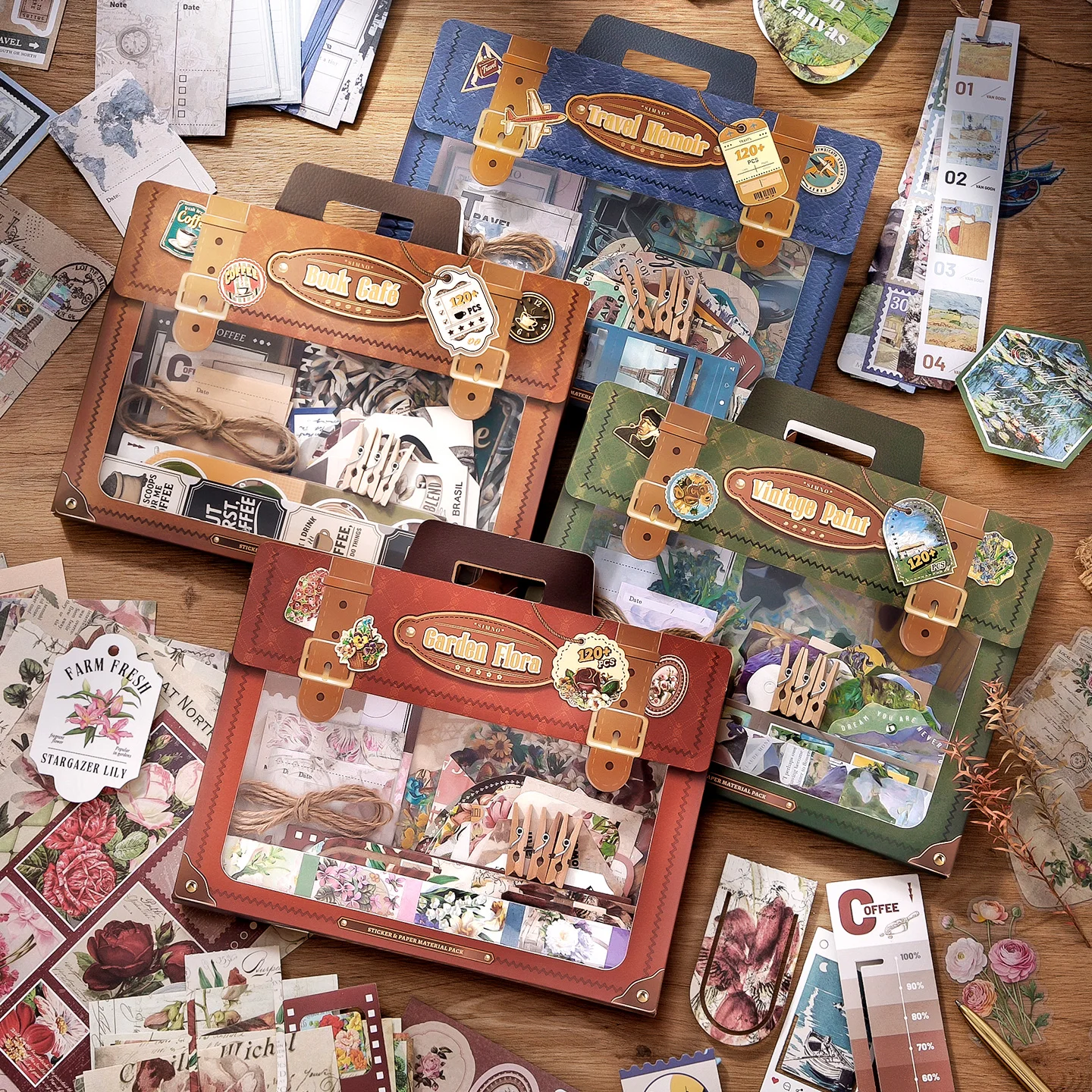 Vintage Junk Journal Scrapbooking Paper - Alinacutle 121pcs Vintage Junk Journal Scrapbook