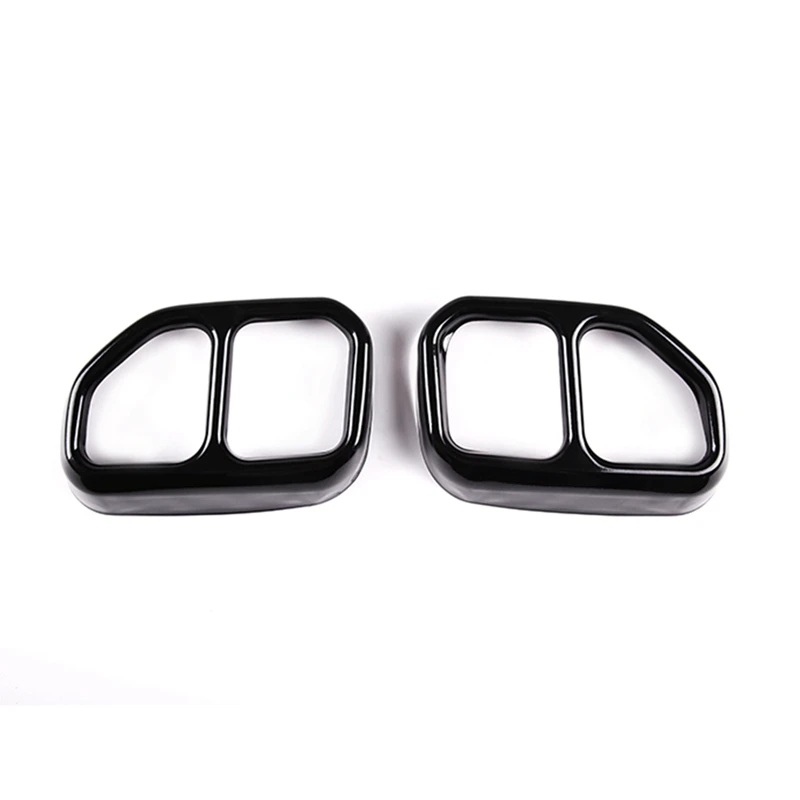 

Stainless Steel Car Rear Tail Throat Decor Frame Car Exhaust Pipe Trim Cover For-BMW X3 X4 G01 G02 2022+