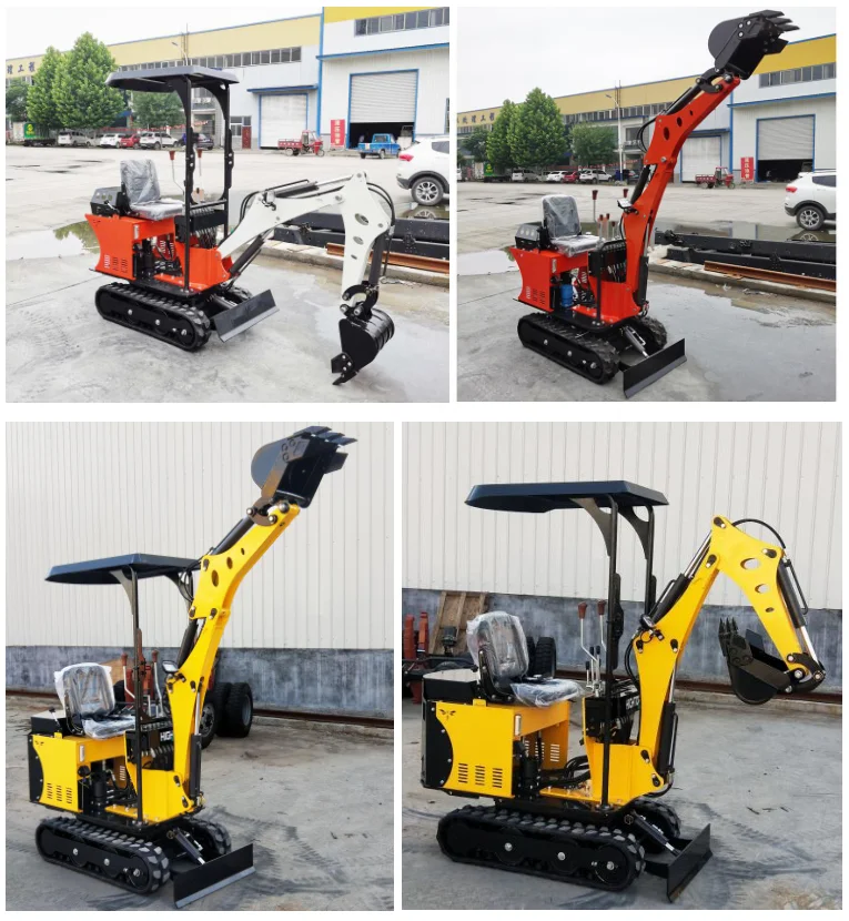 Mini escavatore cinese economico di vendita caldo di molte colori da 1 tonnellata di peso in vendita