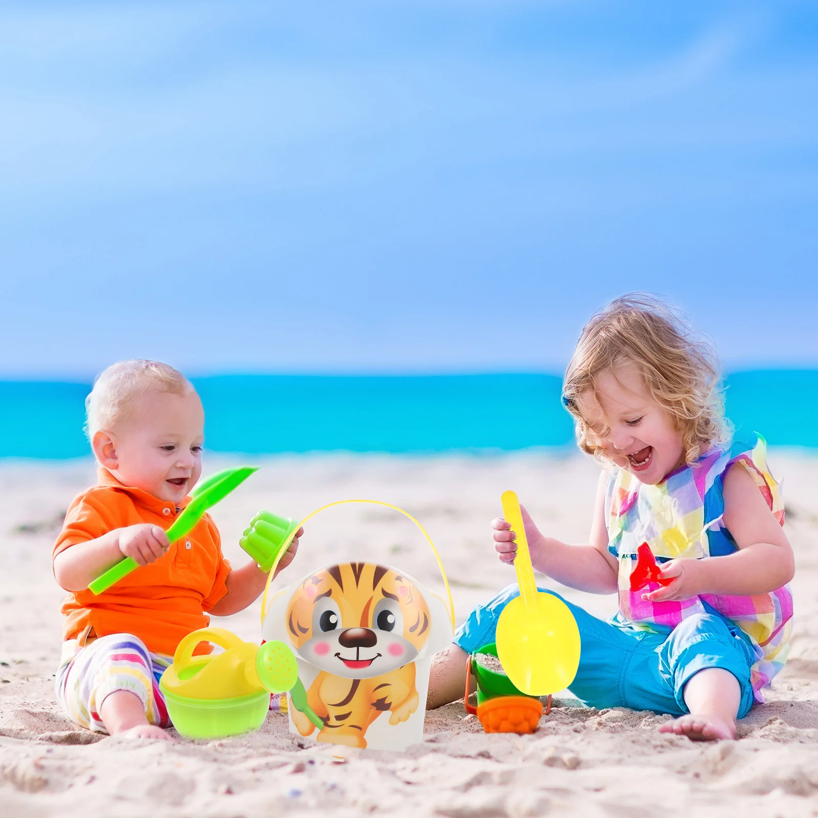 Jouet de plage résistant aux hautes températures, jouets pour enfants, Kit d'outils de seau en plastique