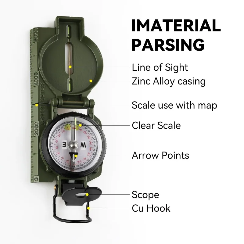 Compass Military Grade, Precis - Compass Lensatic recension och pris