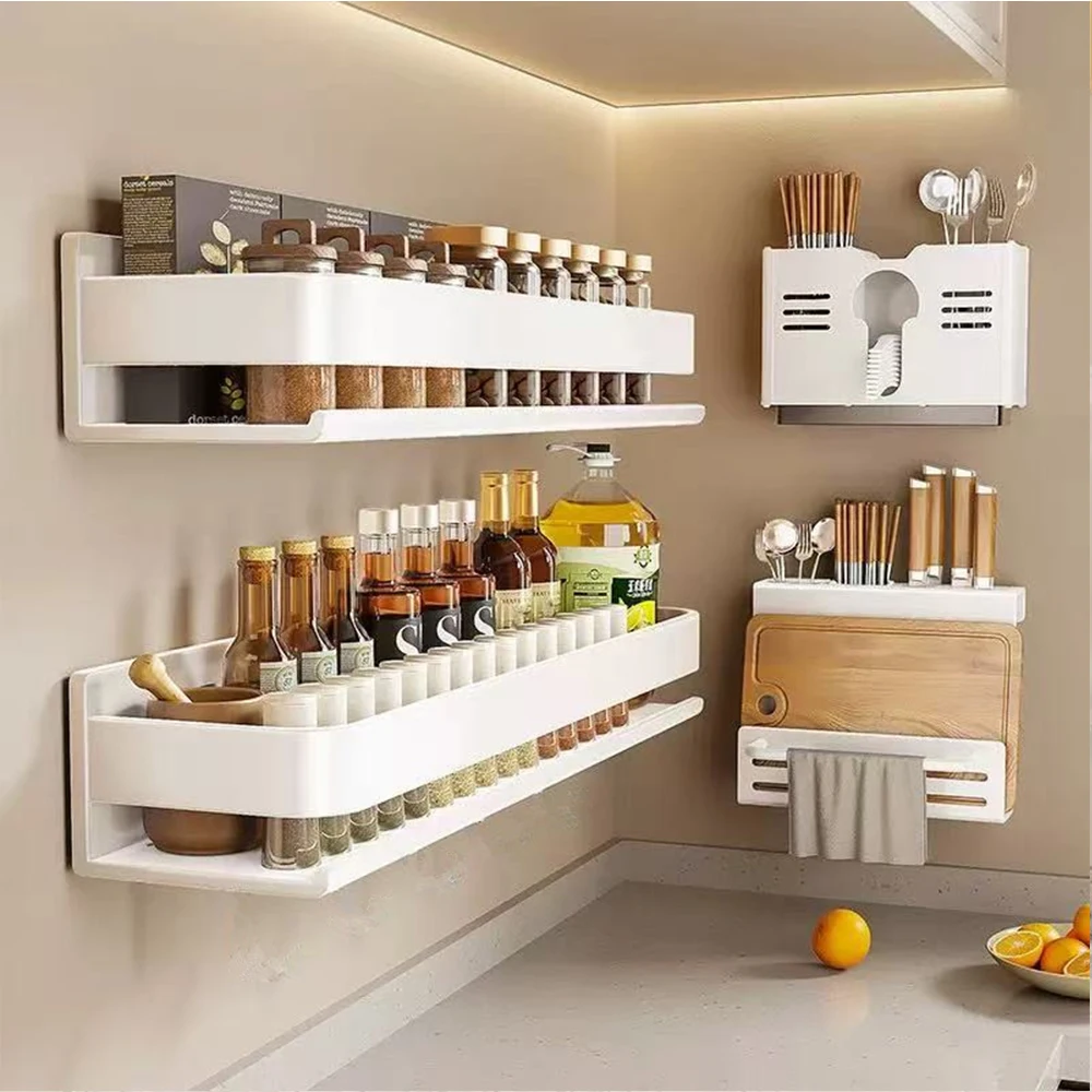 30-50CM Bathroom Storage Shelf Accessory Rack Manager Shower Storage Rack Gray Wall Mounted Space Aluminum Bathroom Shampoo Rack