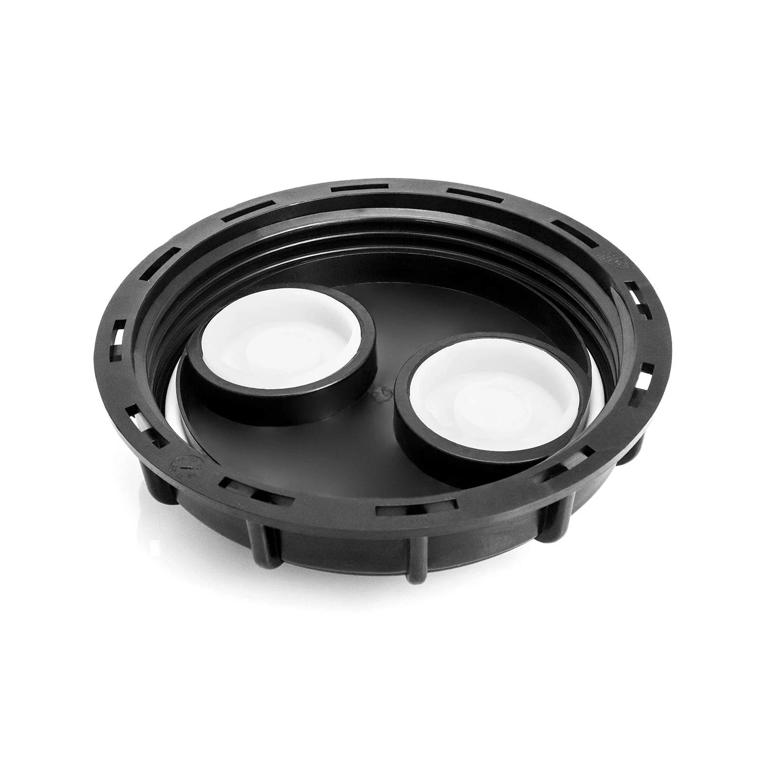 Os furos dobro da ventilação da resistência química alta da tampa IBC 6.5 polegadas, linha fina