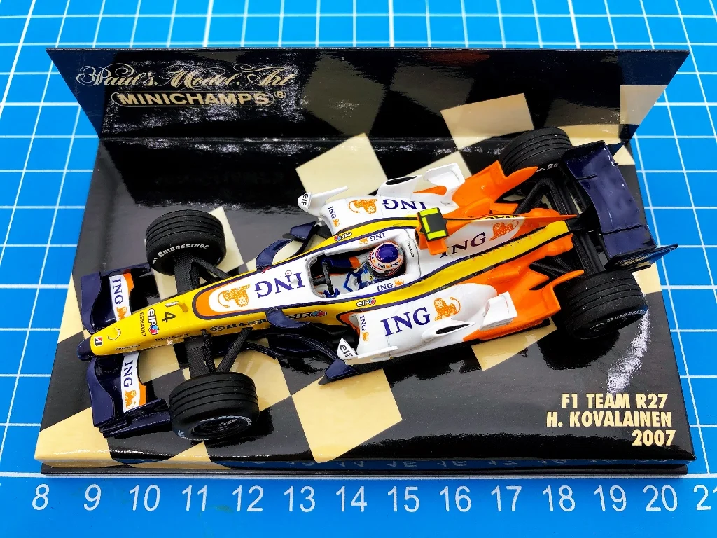 

Minichamps 1:43 F1 R27 2007 Kovalainen Simulation Limited Edition Resin Metal Static Car Model Toy Gift