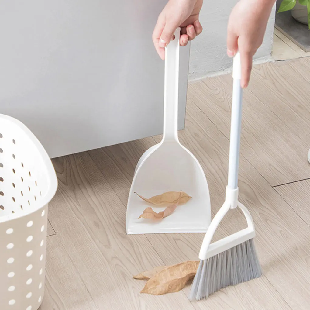 2pieces Ergonomic Broom And Dustpan Combination For Comfortable Sweeping Efficient Small Broom And Dustpan