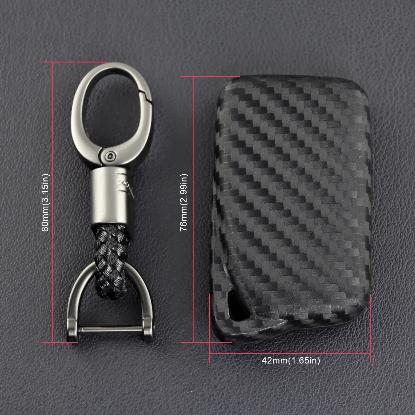 Car Key Fob Chain Case Cover Accessories For Lexus IS ES NX RX GS LX RC 200 250 300 350 Carbon Fiber
